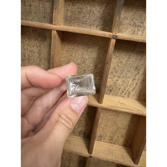 CHANEL Of France Mini Glass Perfume Bottle Knick Knack Trinket - Picture 3 of 4